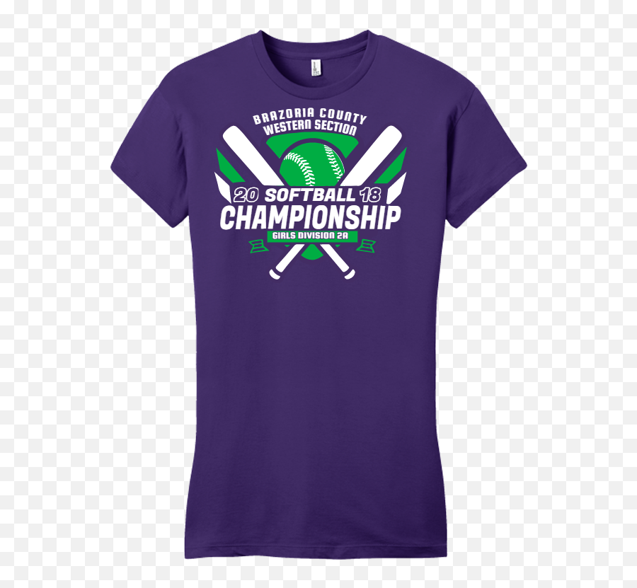 Brazoria County Softball Championship - Softball Tshirt Emoji,Softball Logo Design