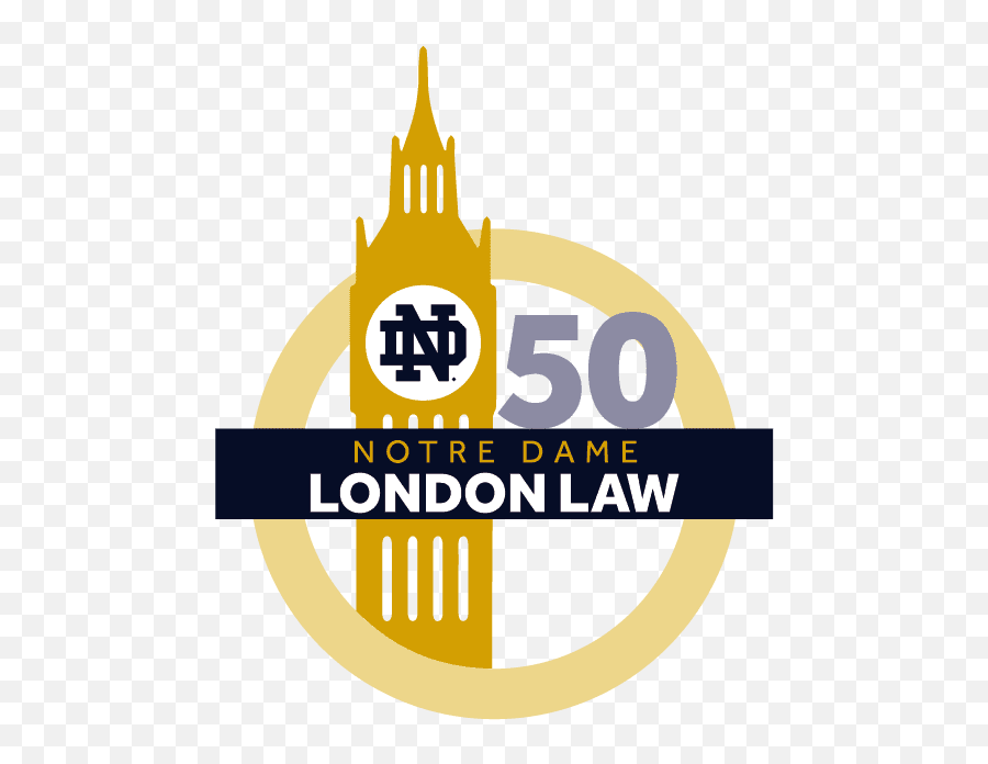 Notre Dame London Law At 50 - Vertical Emoji,Notre Dame Logo