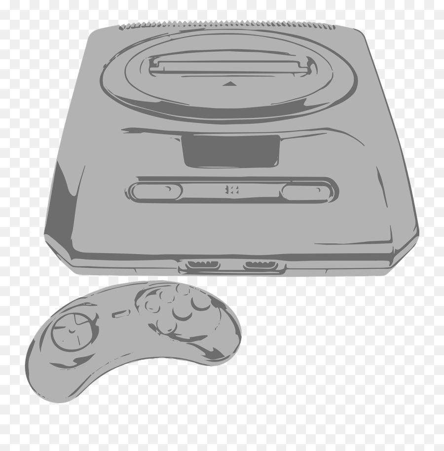 Sega Genesis Mega Drive - Free Vector Graphic On Pixabay Mega Drive Desenho Png Emoji,Sega Genesis Logo