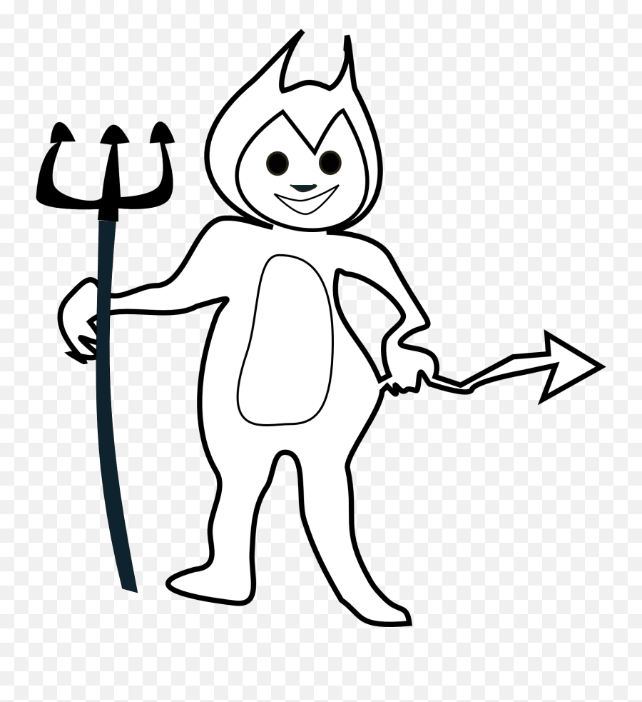 Download Devil Coloring Pages - Devil Kid Coloring Page Emoji,Devil Clipart