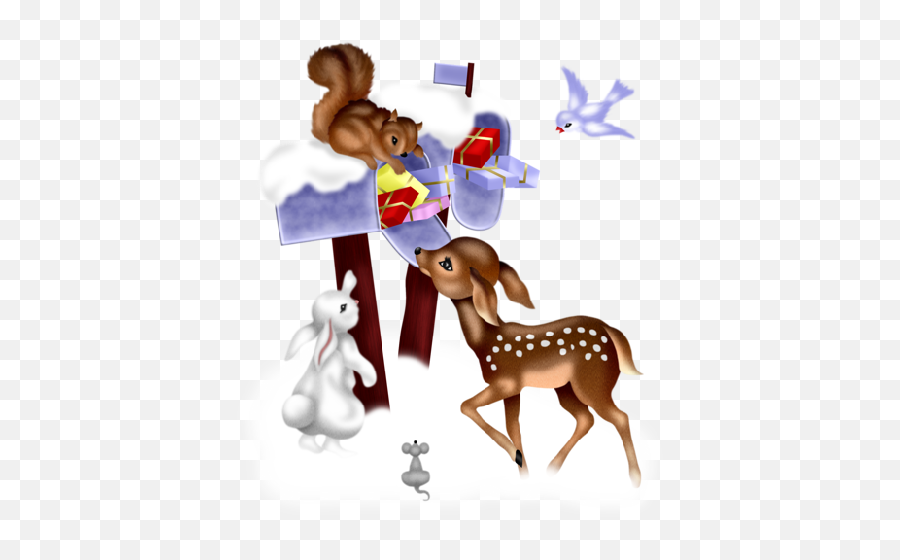 Xmas Reindeer - Fictional Character Emoji,Cute Christmas Clipart
