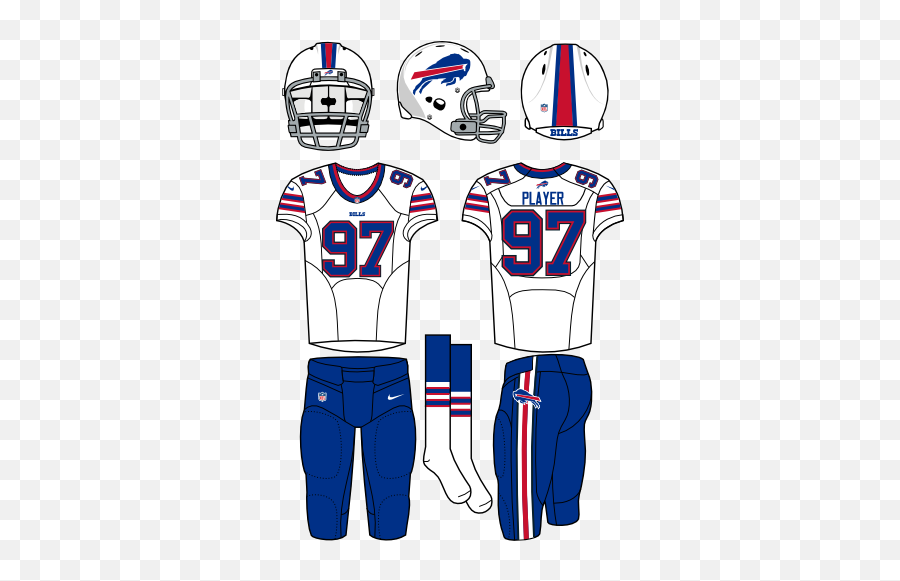 Buffalo Bills Road Uniform - Buffalo Bills Uniforms Png Emoji,Buffalo Bills Logo