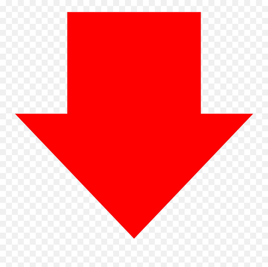 Red Down Arrow Png - Down Arrow Clipart Png Emoji,Red Arrow Transparent Background