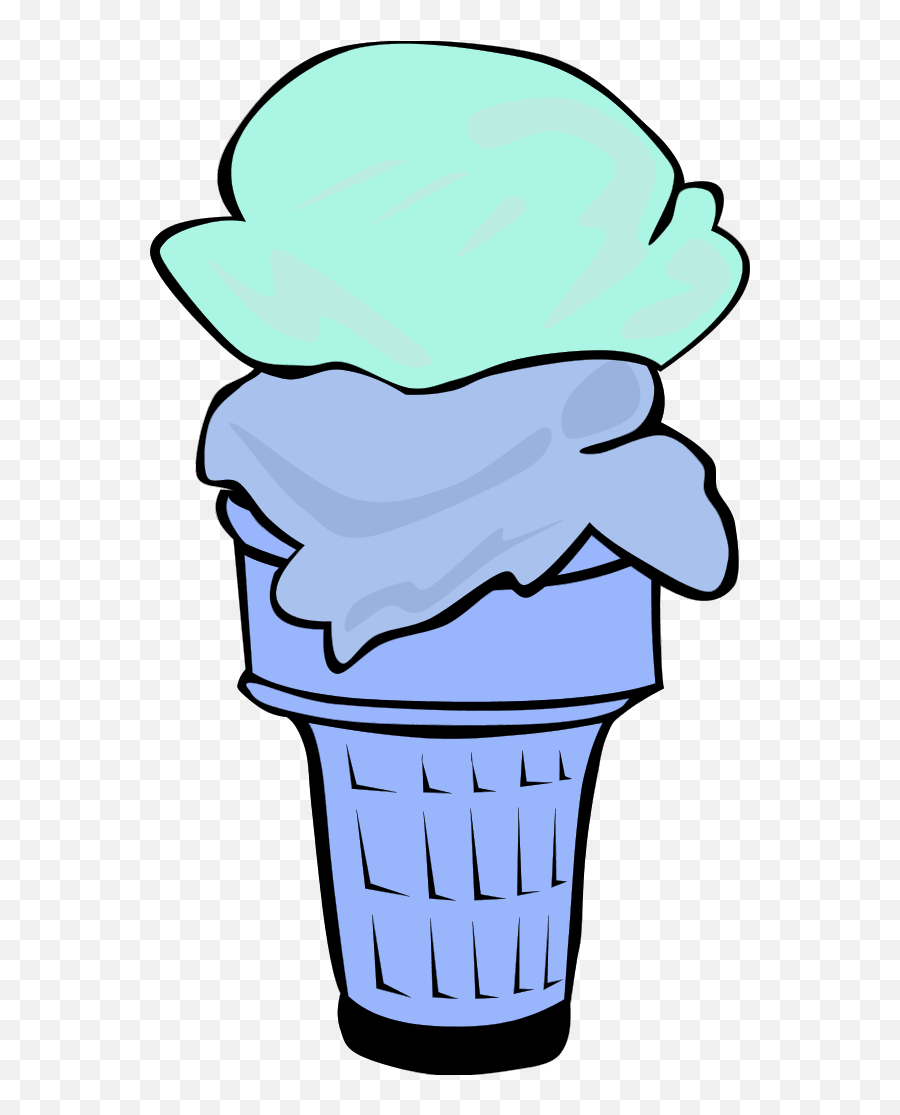 Ice Cream Cone For Fast Food Menu - 2 Ice Cream Scoop 3 Scoops Of Ice Cream Clip Art Emoji,Ice Cream Scoop Clipart