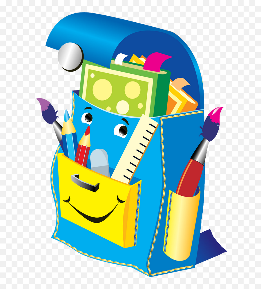 Back To School Clipart Png - Back To School Supplies Png School Cartoon Png Hd Emoji,Sunday School Clipart