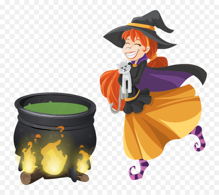 Witch And Cauldron - Openclipart Room On The Broom Year 2 Planning Emoji,Cauldron Png