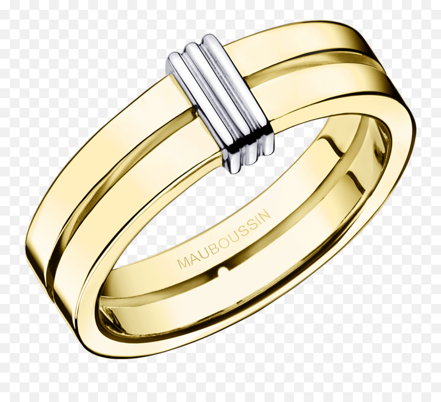 Download Subtile Eternité Wedding Band Yellow Gold - Subtile Eternité Mauboussin Emoji,Wedding Ring Png