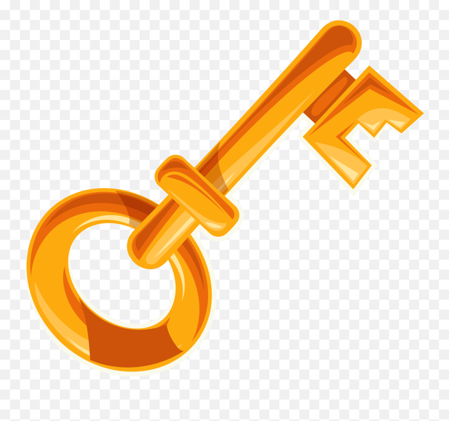 Gold Key Clipart Png Images Free - Key Game Png Emoji,Key Clipart