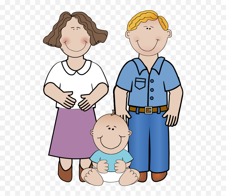 Clip Art Of Family - Uncle Aunt And Cousin Clipart Emoji,Family Clipart