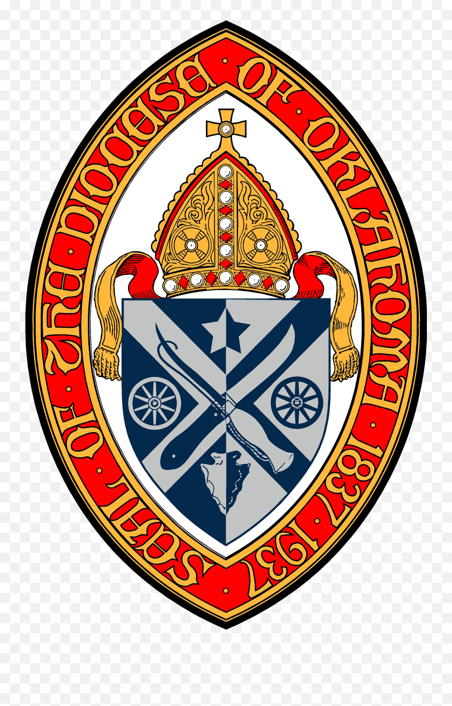 Episcopal Shield Png Transparent Background - Seal Of The Episcopal Diocese Of Oklahoma Emoji,Shield Transparent Background