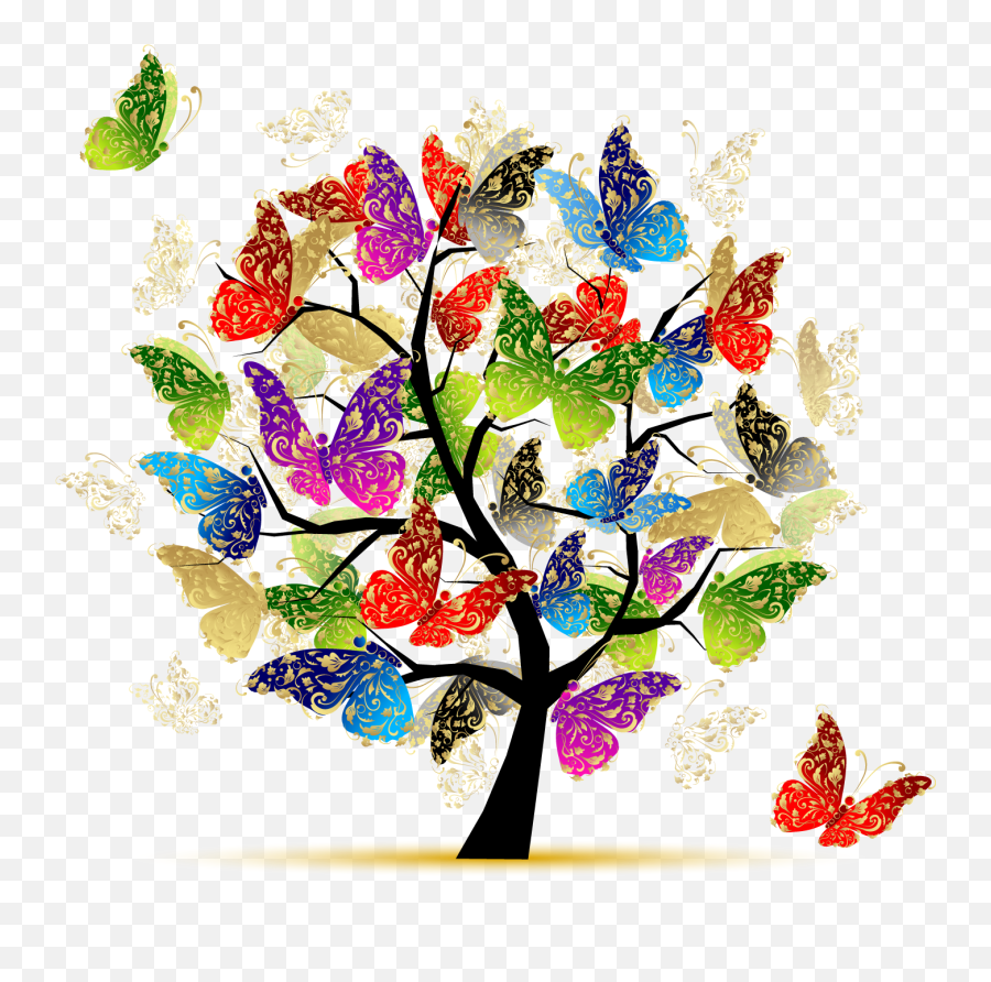 Donor Recognition U2022 Moravian Hall Square Moravian Hall - Tree With Butterflies Png Emoji,Tree Of Life Clipart