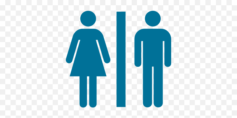 Male Female Bathroom Symbols Toilet Clipart Male And - Restroom Sign Png Emoji,Toilet Clipart
