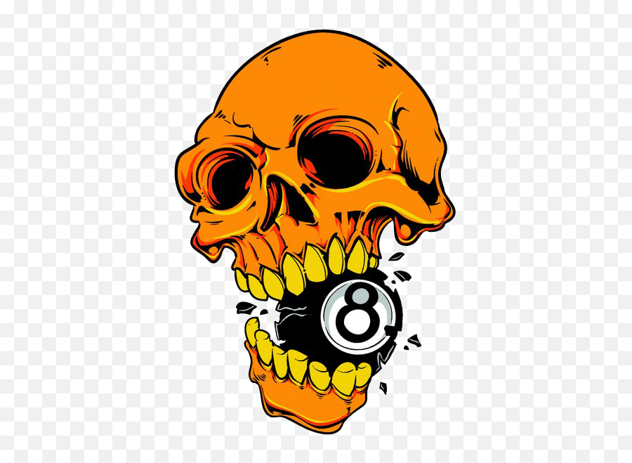 Cartoon Skull Png - Tshirt Skull Hd Image Free Png Clipart Clipart 8 Ball Png Emoji,Free Skull Clipart