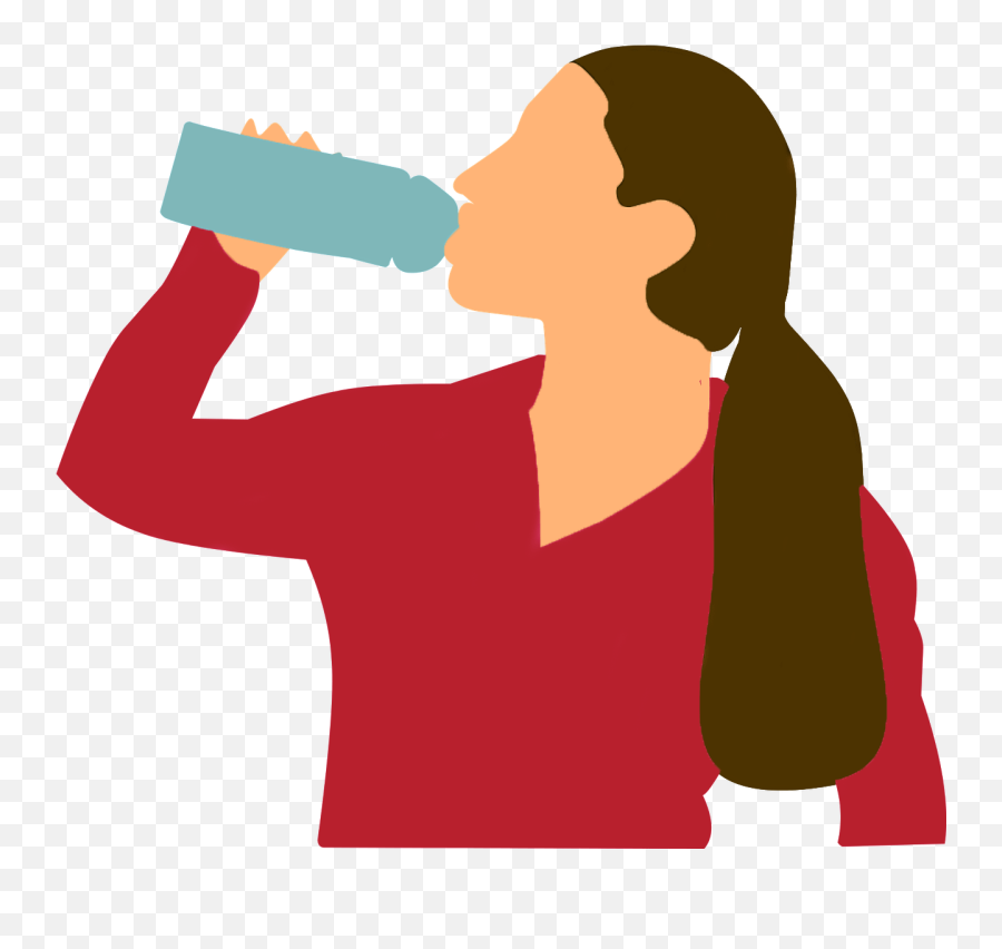 Drinking Water Free Vector Clipart - Drinking Bottled Water Clipart Emoji,Drinking Water Clipart