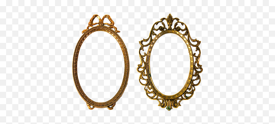 Gold Frame - Vintage Oval Frame Png Transparent Png Golden Photo Frame Round Png Emoji,Gold Frame Png