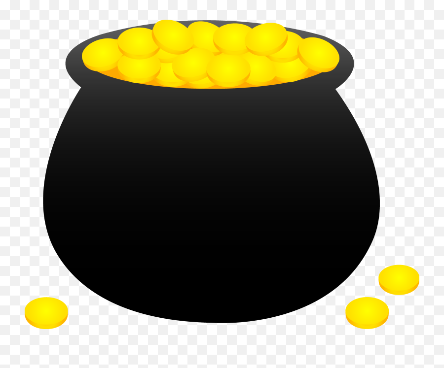Pot Of Gold Coins - Gold St Patricks Day Clipart Emoji,Pot Of Gold Clipart
