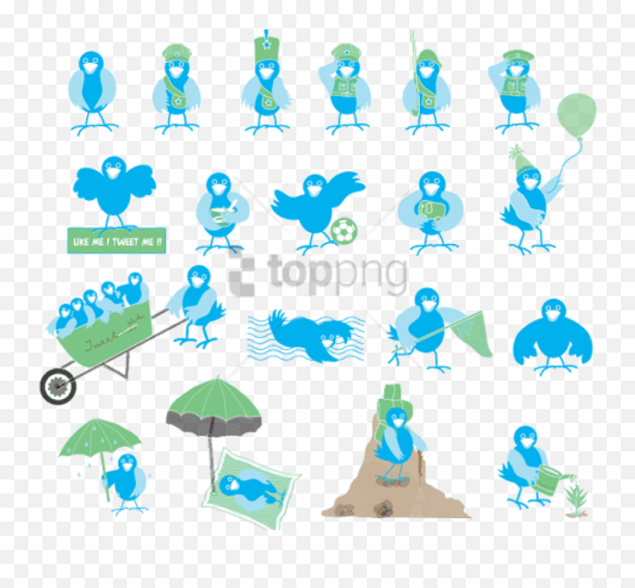 Download Free Png Twitter Bird Icon Png Image With Emoji,Twitter Bird Transparent