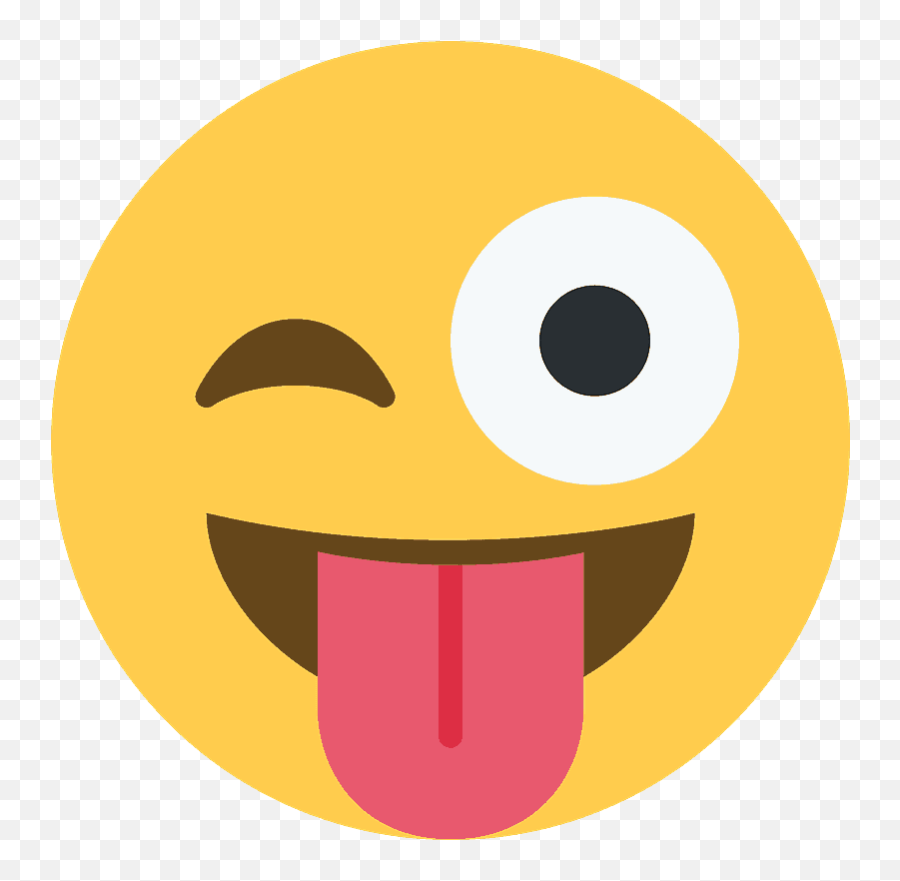 Winking Face With Tongue Emoji Clipart Free Download,Winky Face Png