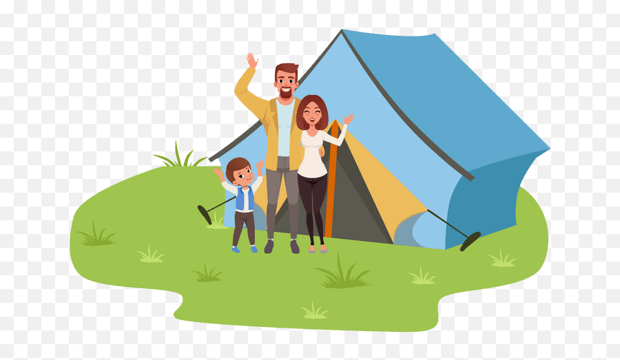 Family Camping Clipart Transparent - Family Ning Camp Vector Emoji,Camping Clipart
