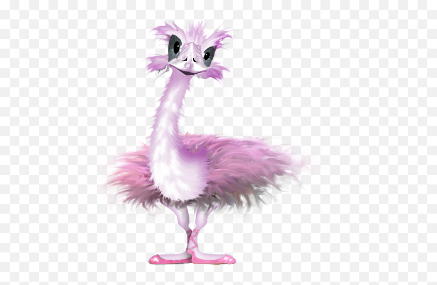 Pink Ostrich Transparent Png Image - Pink Ostrich Clipart Emoji,Ostrich Clipart