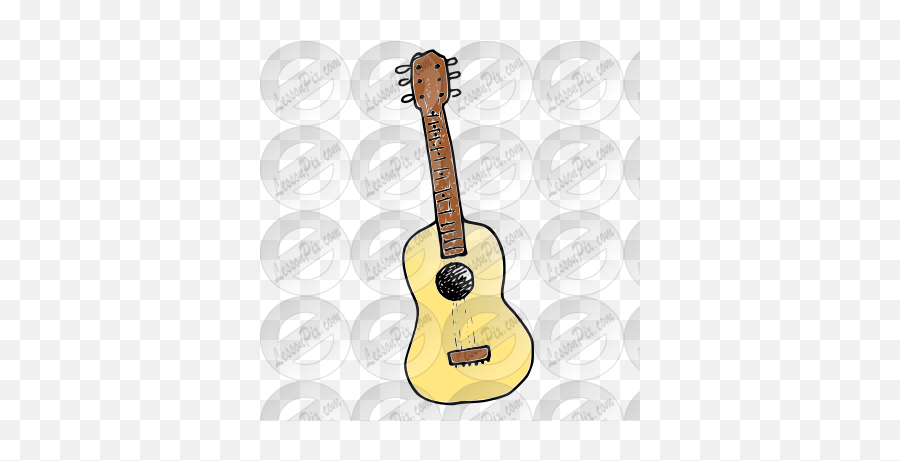 Guitar Picture For Classroom Therapy Use - Great Guitar Solid Emoji,Ukulele Clipart