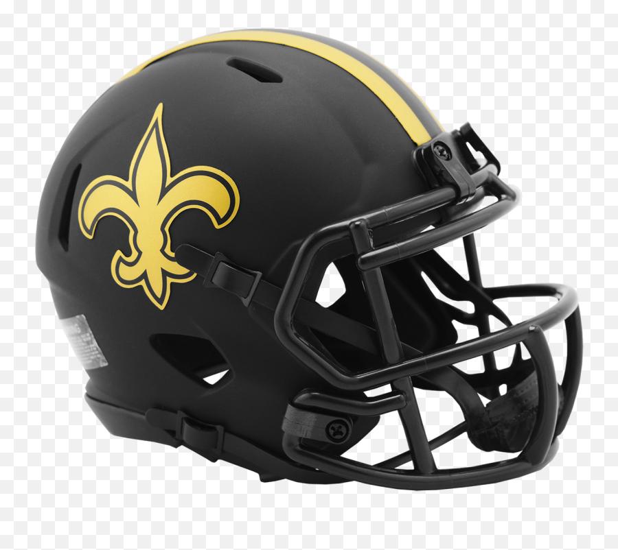 New Orleans Saints Riddell Eclipse - Saints Helmet Emoji,New Orleans Saints Logo Png