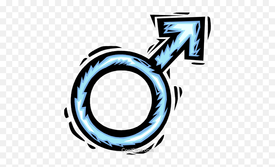 Male Symbol Royalty Free Vector Clip Art Illustration - Símbolo Masculino Png Emoji,Male Symbol Png