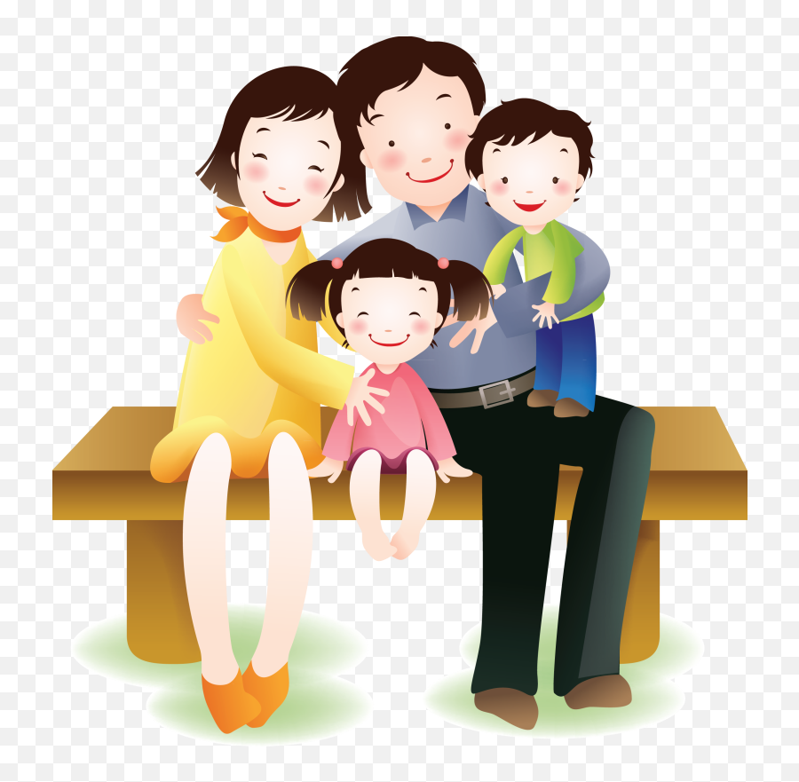 Download Picture Freeuse Stock - Clip Art Of Whole Family Emoji,Family Clipart