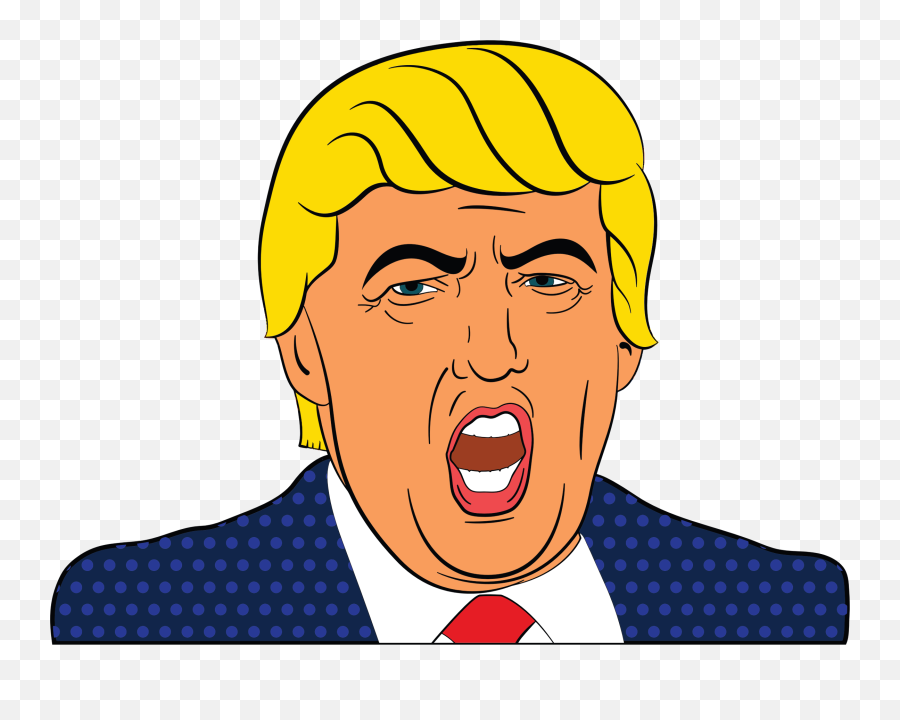 Cartoon Celebrity Comic Donald - Free Vector Graphic On Pixabay Donald Trump Clipart Emoji,Trump Png