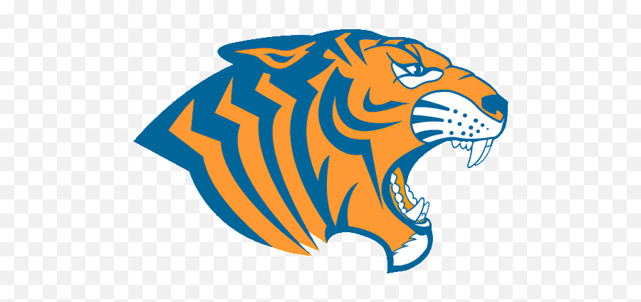 Blue And Orange Tiger Logo - Logodix Randleman High School Emoji,Tiger Logo