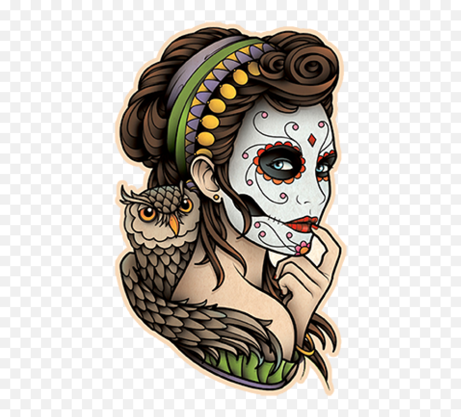 Download Tattoo Flash La Calavera Catrina Dead Of Clipart - Mexican Lottery La Catrina T Shirt Emoji,Flash Clipart