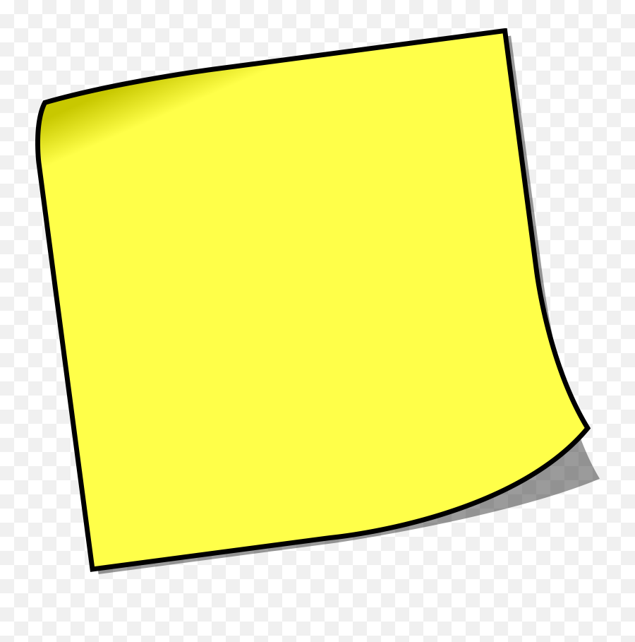 Blank Post - It Note Transparent Png Stickpng Sticky Note Clipart Black Background Emoji,Blank Png
