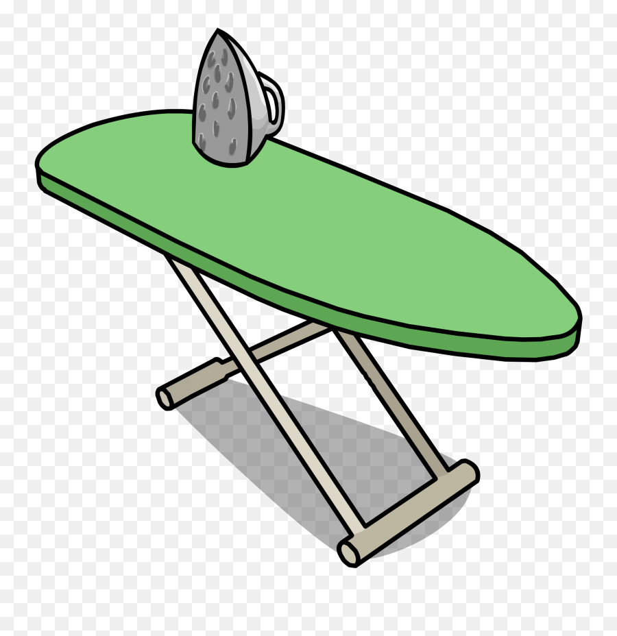 Ironing Board Sprite 004 - Cartoon Iron Ironing Board Emoji,Board Clipart