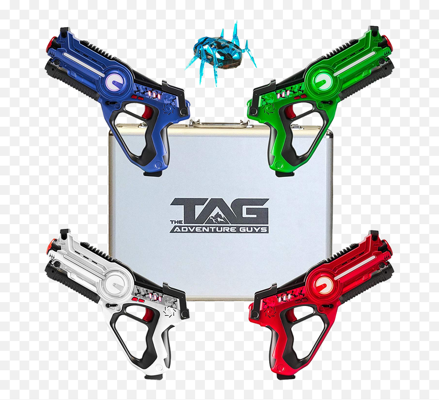 Download Hd Laser Tag Gun Set - Laser Tag Transparent Png Emoji,Laser Gun Png