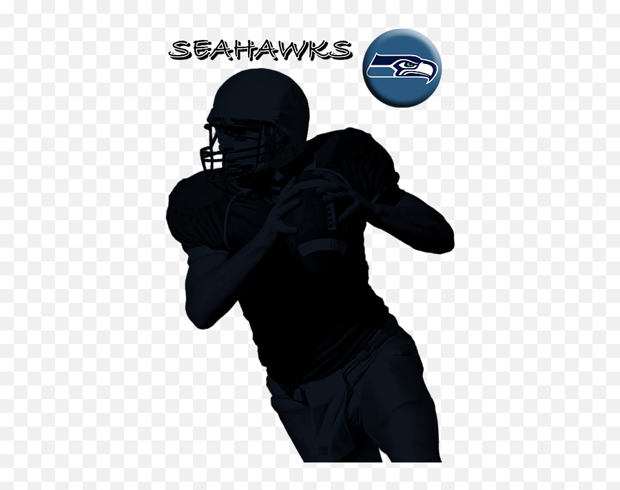 Seattle Seahawks Football T - Shirt For Sale By David Dehner Emoji,Seahawks Helmet Logo