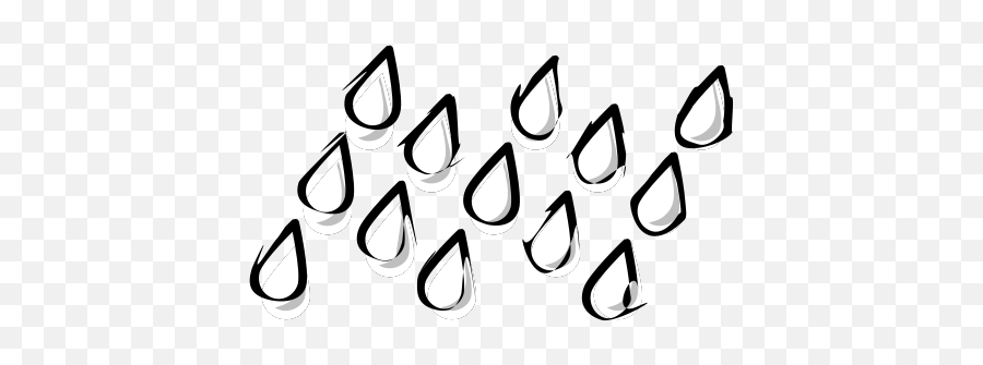 Clip Art Rain Drops - Rain Drops Black And White Clip Art Emoji,Bookshelf Clipart