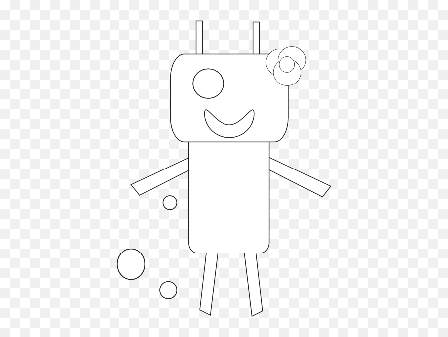 Robot Clipart Black And White - Clipart Best Emoji,White House Clipart Black And White