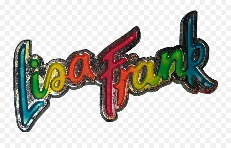 Lisafrank Enamelpin Rainbow Sticker By Oli Emoji,Lisa Frank Png