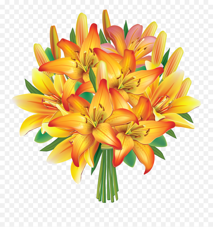 Lilies Clip Art Free 35 Images Flower Yellow Easter Png Emoji,Easter Lily Clipart Free