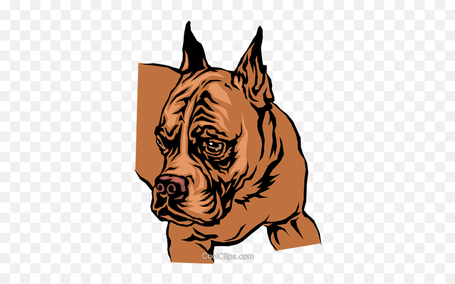 Bulldog Royalty Free Vector Clip Art Illustration - Anim0041 Emoji,Bulldog Clipart Free