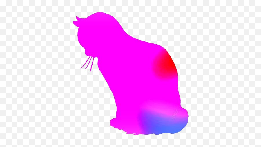 Colored Cat Silhouette Transparent Background Pngimagespics Emoji,Cat Silhouette Transparent Background