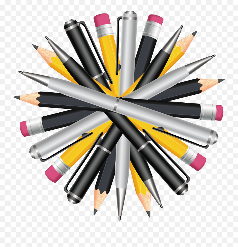 Clip Art Library Download Drawing Gum Marker - Pen And Pencils And Pens Transparent Background Png Emoji,Pencils Clipart