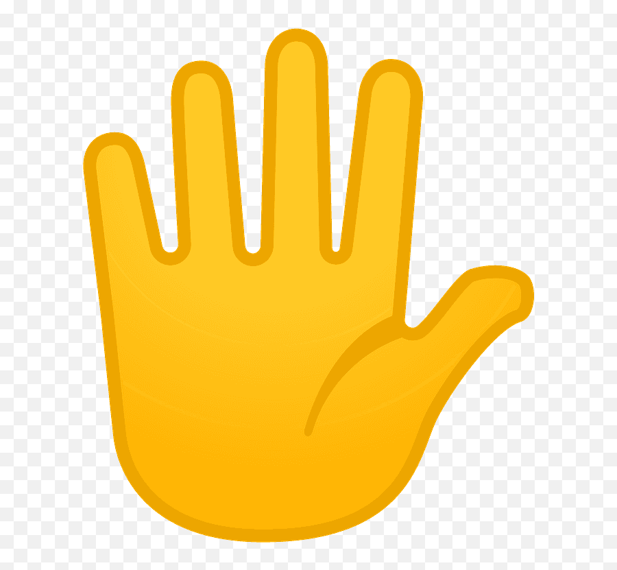 Hand With Fingers Splayed Emoji Clipart Free Download - Stop Hand Emoji,Finger Clipart