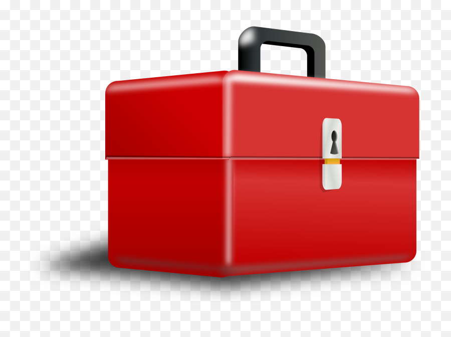 Red Clipart Lunch Box Red Lunch Box - Red Toolbox Emoji,Lunch Box Clipart