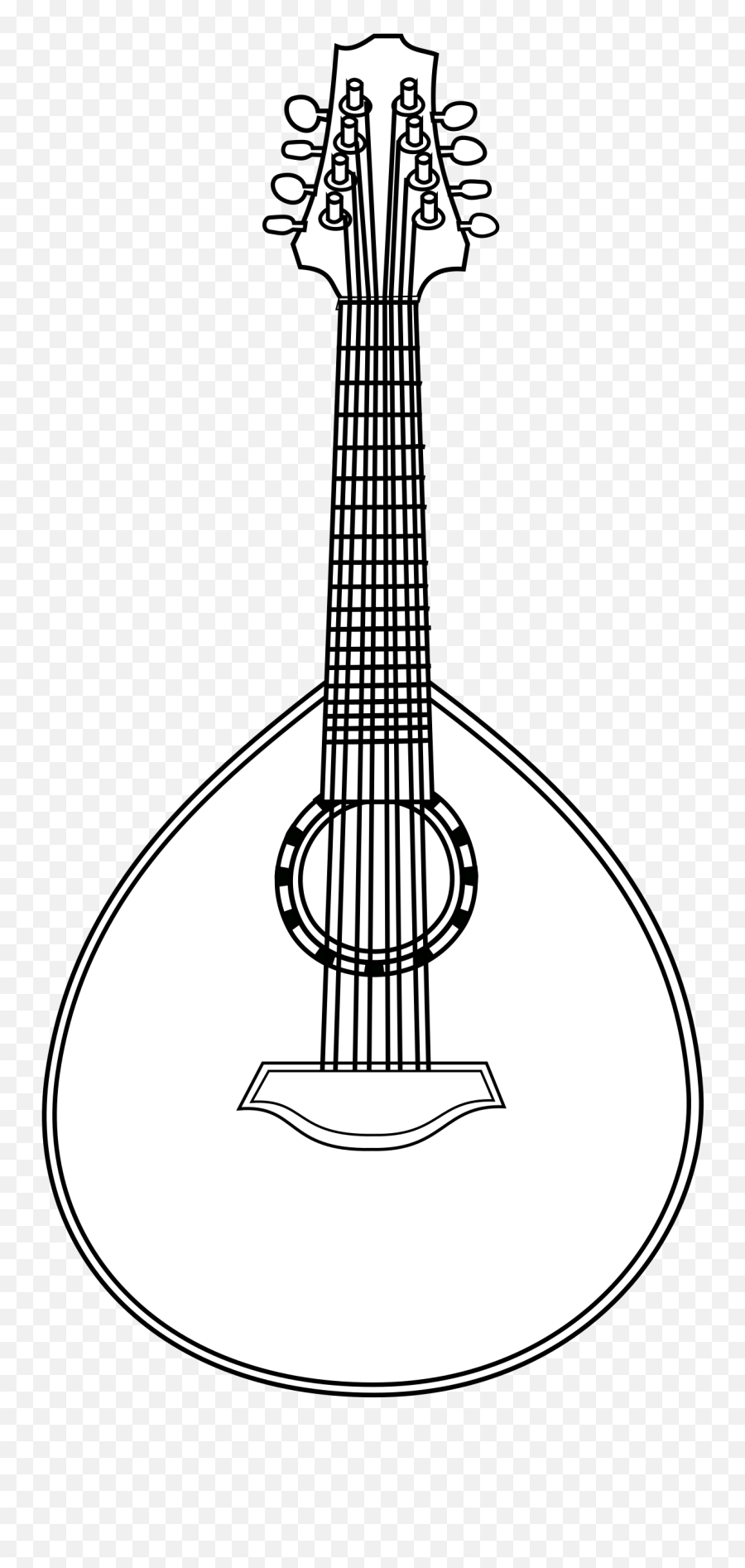 Bass Clipart Rondalla Instrument - Octavina Instrument Drawing Emoji,Bass Clipart