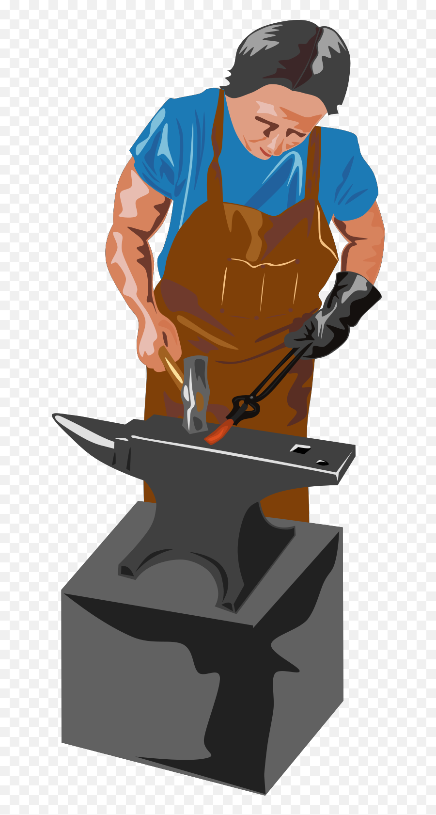 Blacksmith Working Svg Vector - Blacksmith Tools Clipart Emoji,Working Clipart