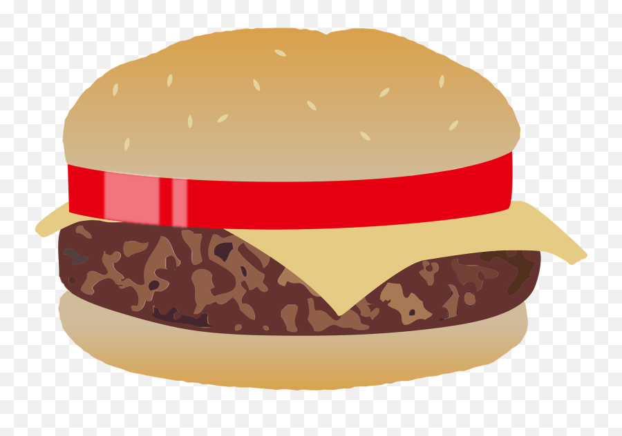 Fast Food Cheeseburger Clipart Free Download Transparent - Hamburger Emoji,Cheeseburger Clipart