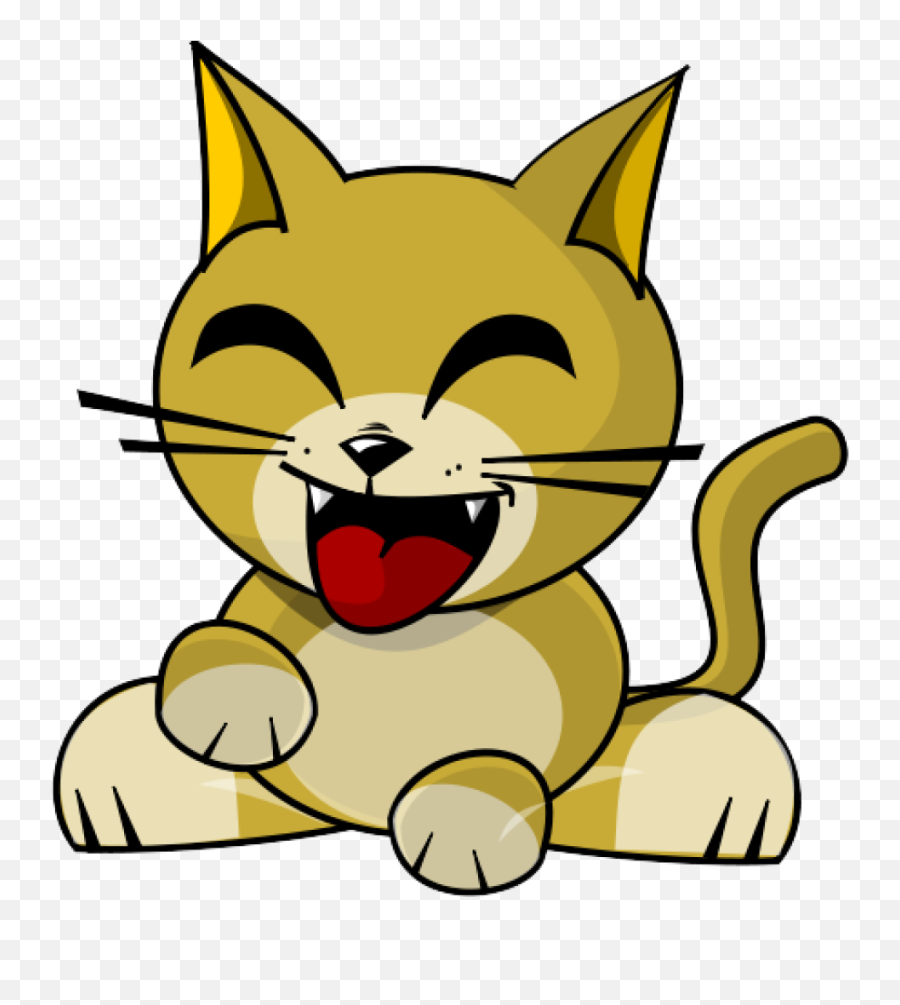 Cute Cat Clipart Cute Cat Clipart - Silly Cat Clipart Emoji,Cat Clipart