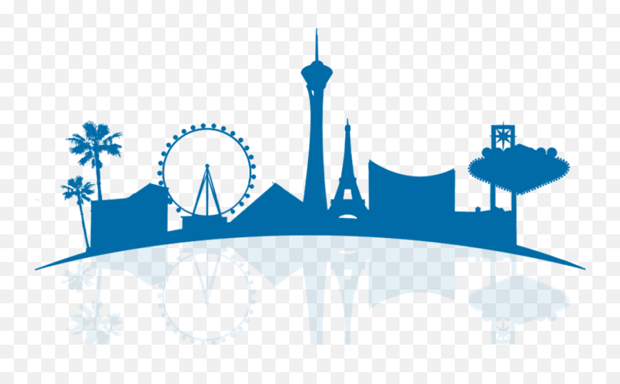 Date - Outline Las Vegas Skyline Silhouette Emoji,Skyline Png