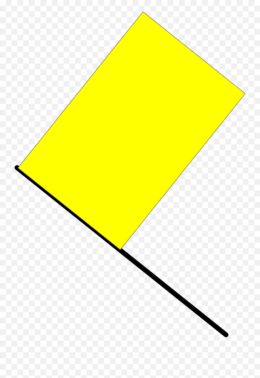 Yellow Flag Clipart Transparent Png - Transparent Yellow Flag Clipart Emoji,Racing Flag Clipart